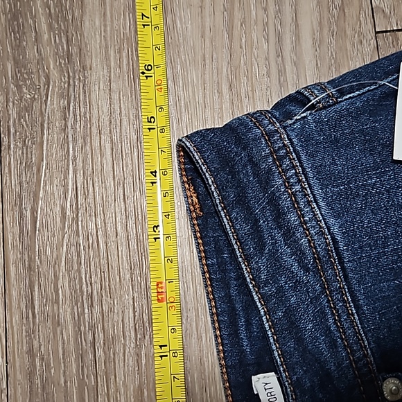 true craft Denim Mid-Rise Shorty Stretch Blue Jean Shorts 3" Inseam Women's 10 - Picture 13 of 16